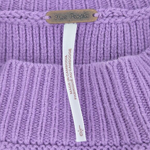 Free People Easy Street Sweater Womens Size Large Stripes Slouchy Fall Winter - Picture 4 of 8